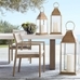 Chester Handmade Brushed Brass Indoor/Outdoor Lantern