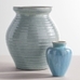 Rustic Earthenware Blue Vases