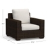 Torrey All-Weather Wicker Square Arm Lounge Chair with Cushion