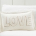 Love Applique Lumbar Pillow Cover