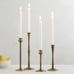 Brooker Taper Candleholders - Brass, Set of 4