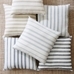 Leandra Striped Reversible Indoor-Outdoor Pillow