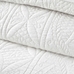 White Hanna Cotton-Linen Quilt