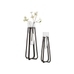 Bronze Tripod Glass Vases