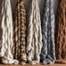 Faux Fur Ruched Throws