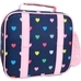 Mackenzie Navy Pink Multi Hearts Lunch Boxes