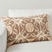 Varick Embroidered Lumbar Pillow Cover, 16" x 26", Clay Multi