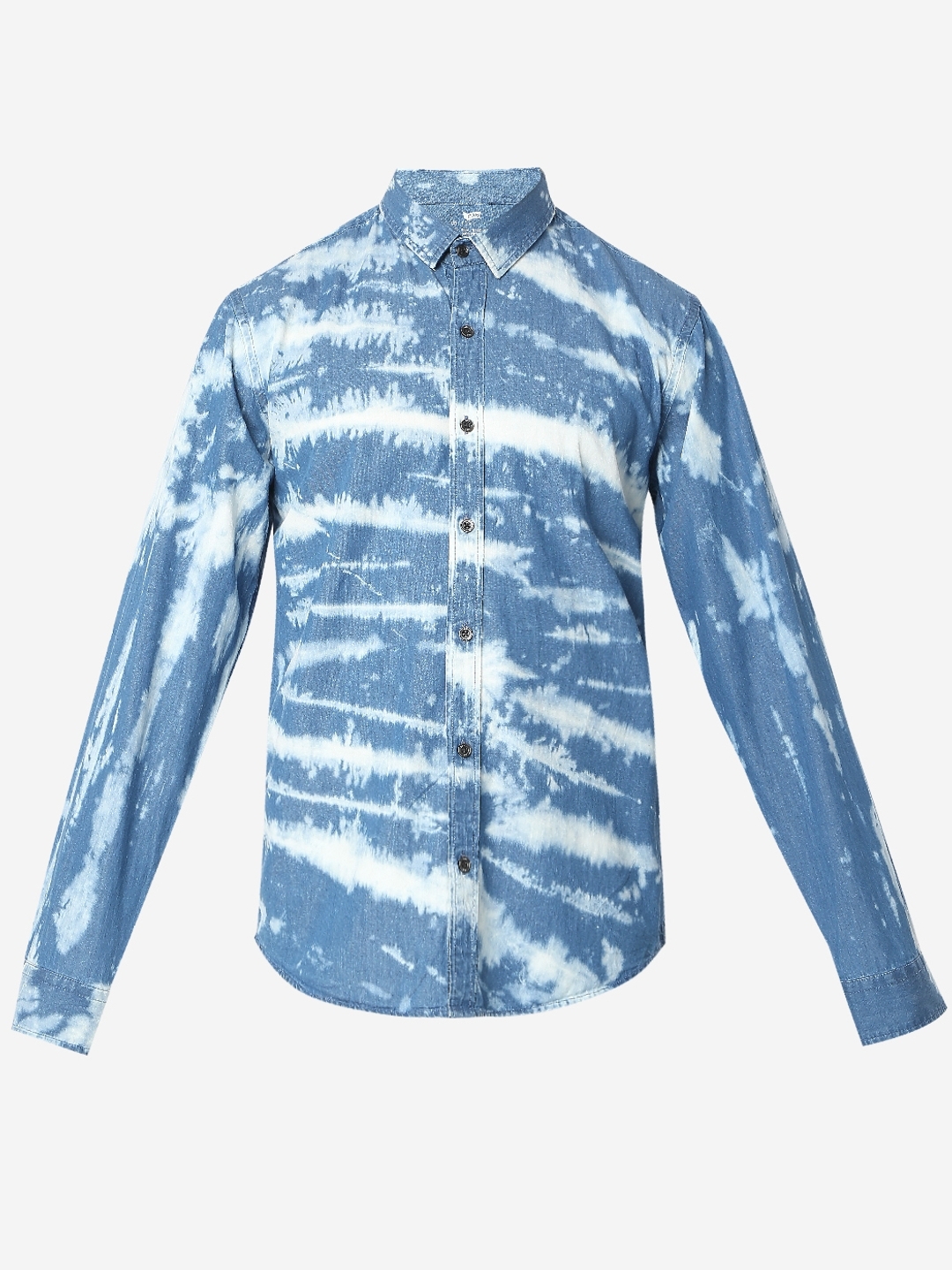 Regular Fit Full Sleeve Solid Denim Twill Shirts