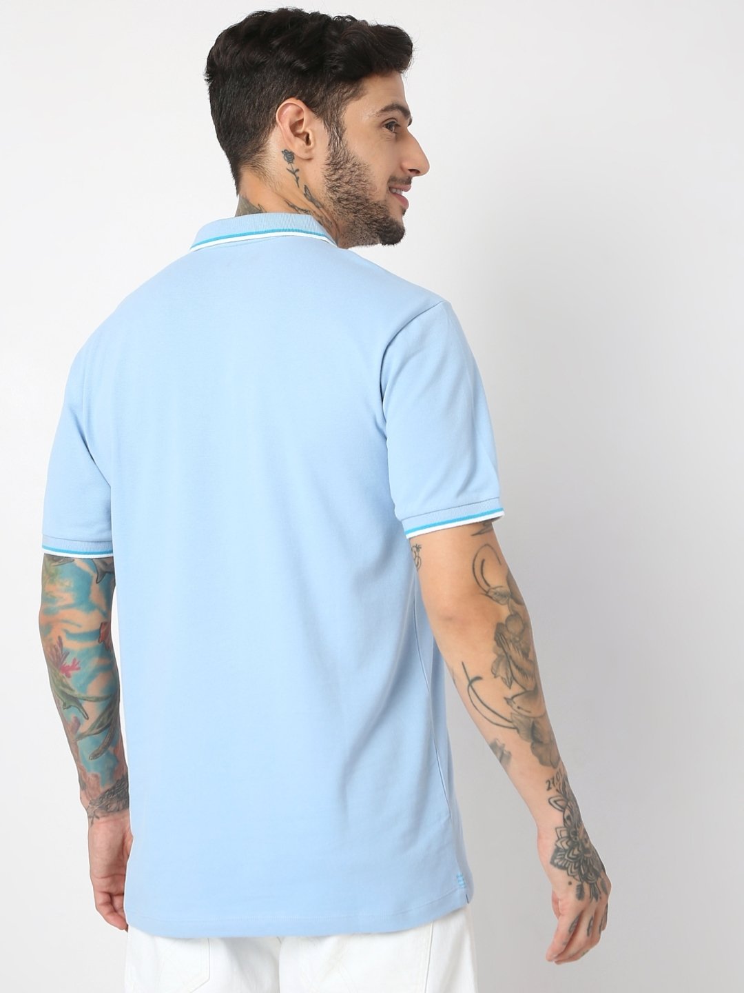 Regular Fit Half Sleeve Solid Polo T-Shirt