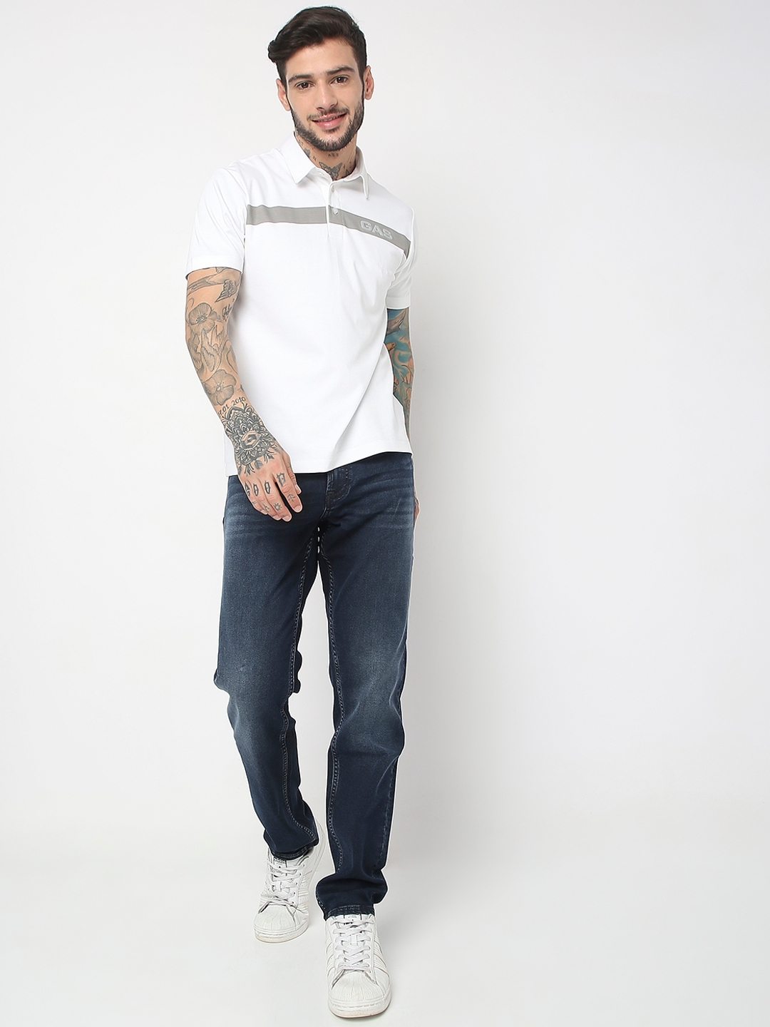 Regular Fit Half Sleeve Solid Tencil Lycra Polo T-Shirt