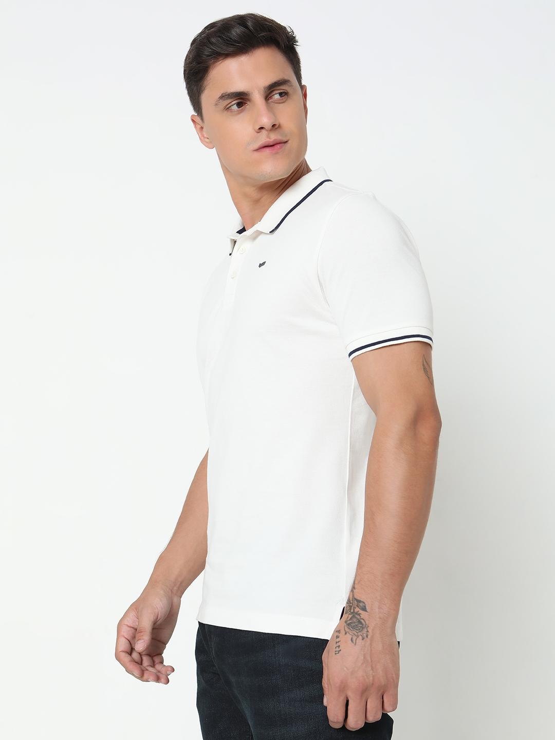 Regular Fit Solid Polo T-Shirt with Short Sleeve