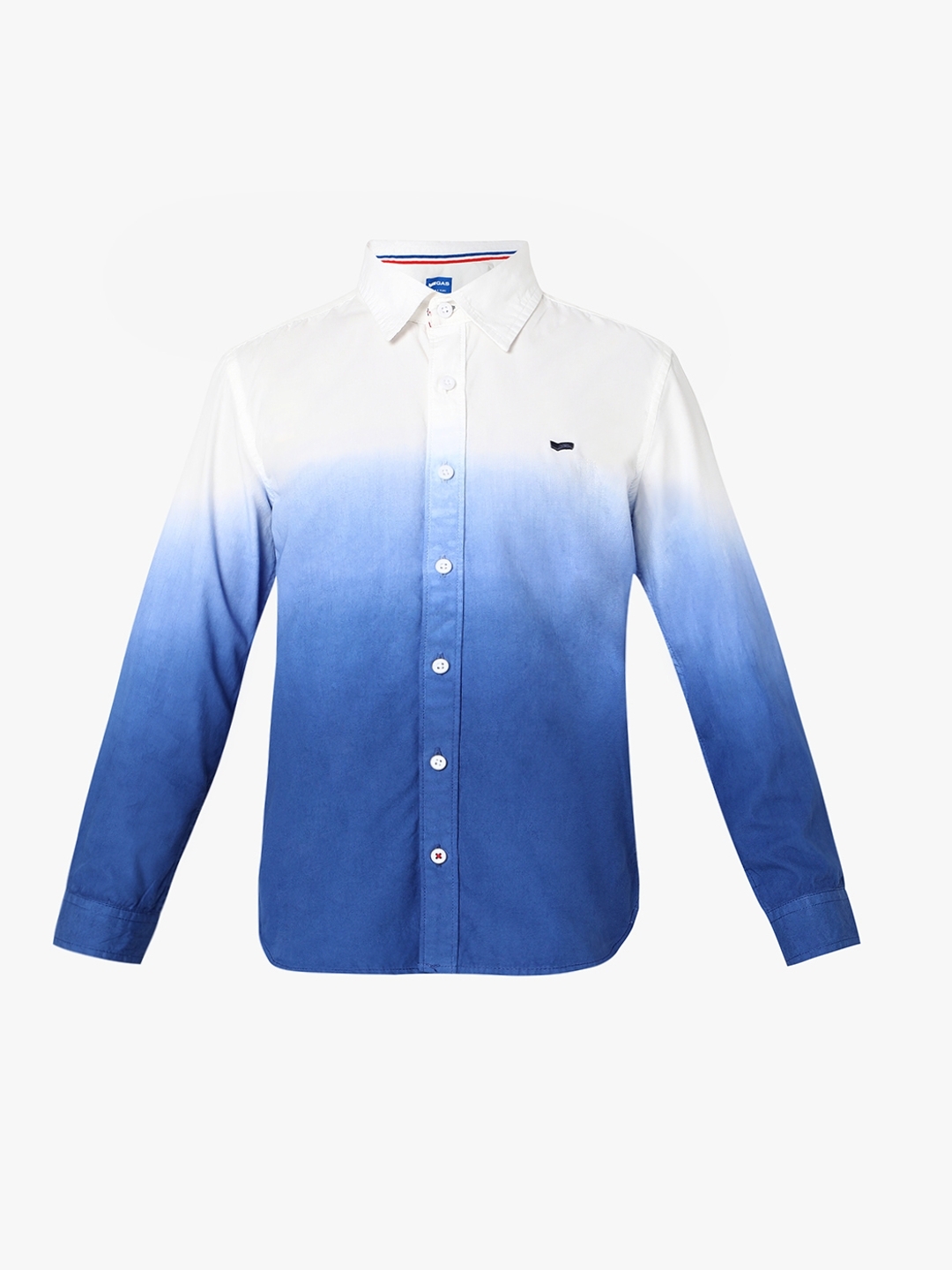 Lanzo Ombre-Dyed Cotton Shirt