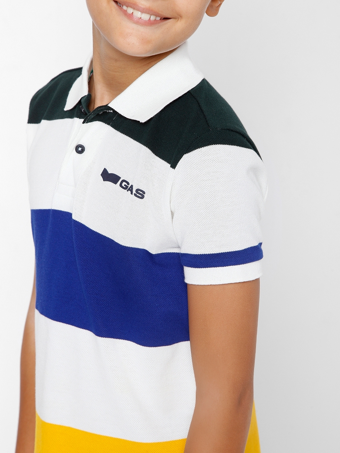 Ralph Blanco Striped Polo T-shirt