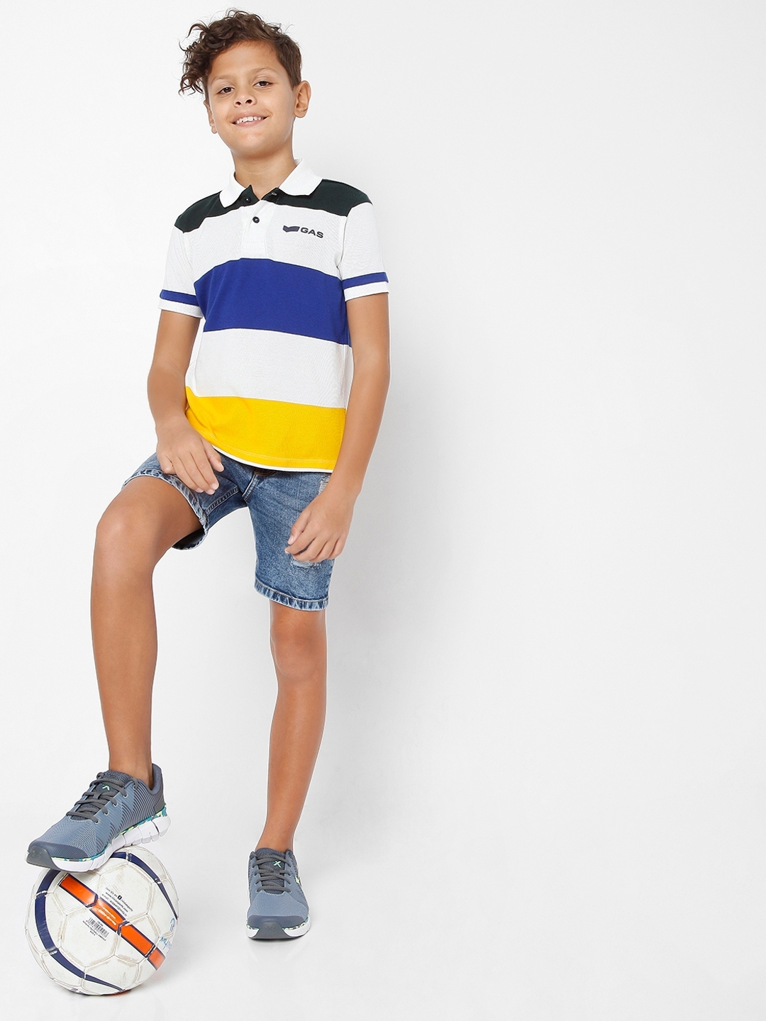 Ralph Blanco Striped Polo T-shirt