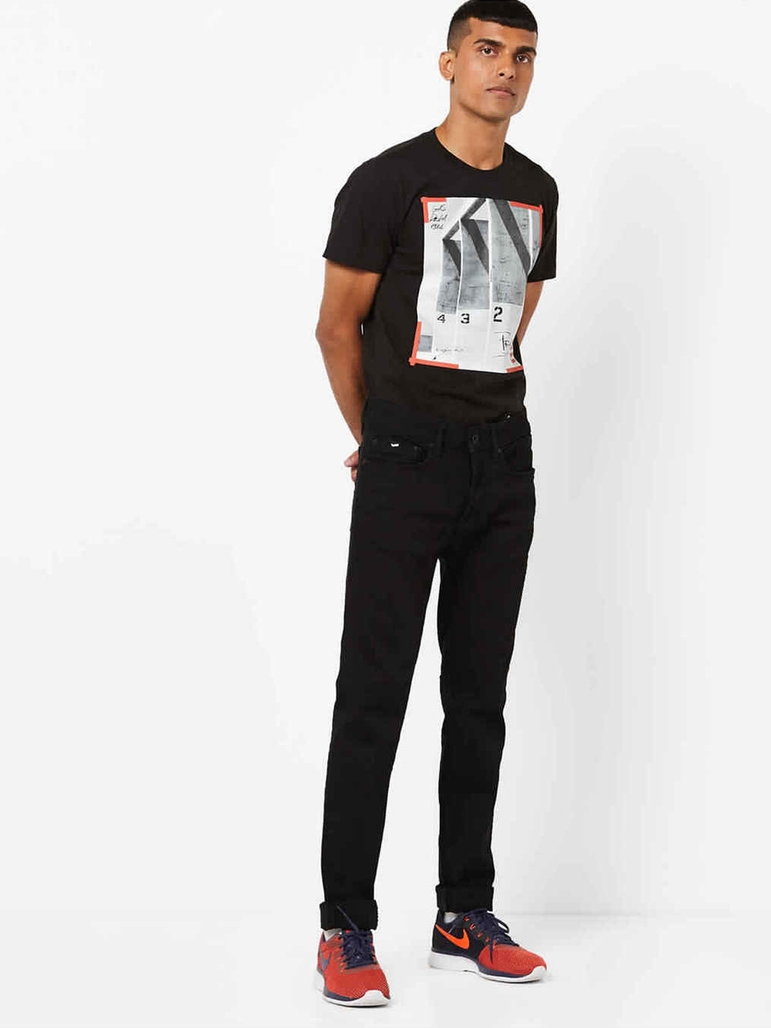 Men's Anders Slim Fit Black Jeans