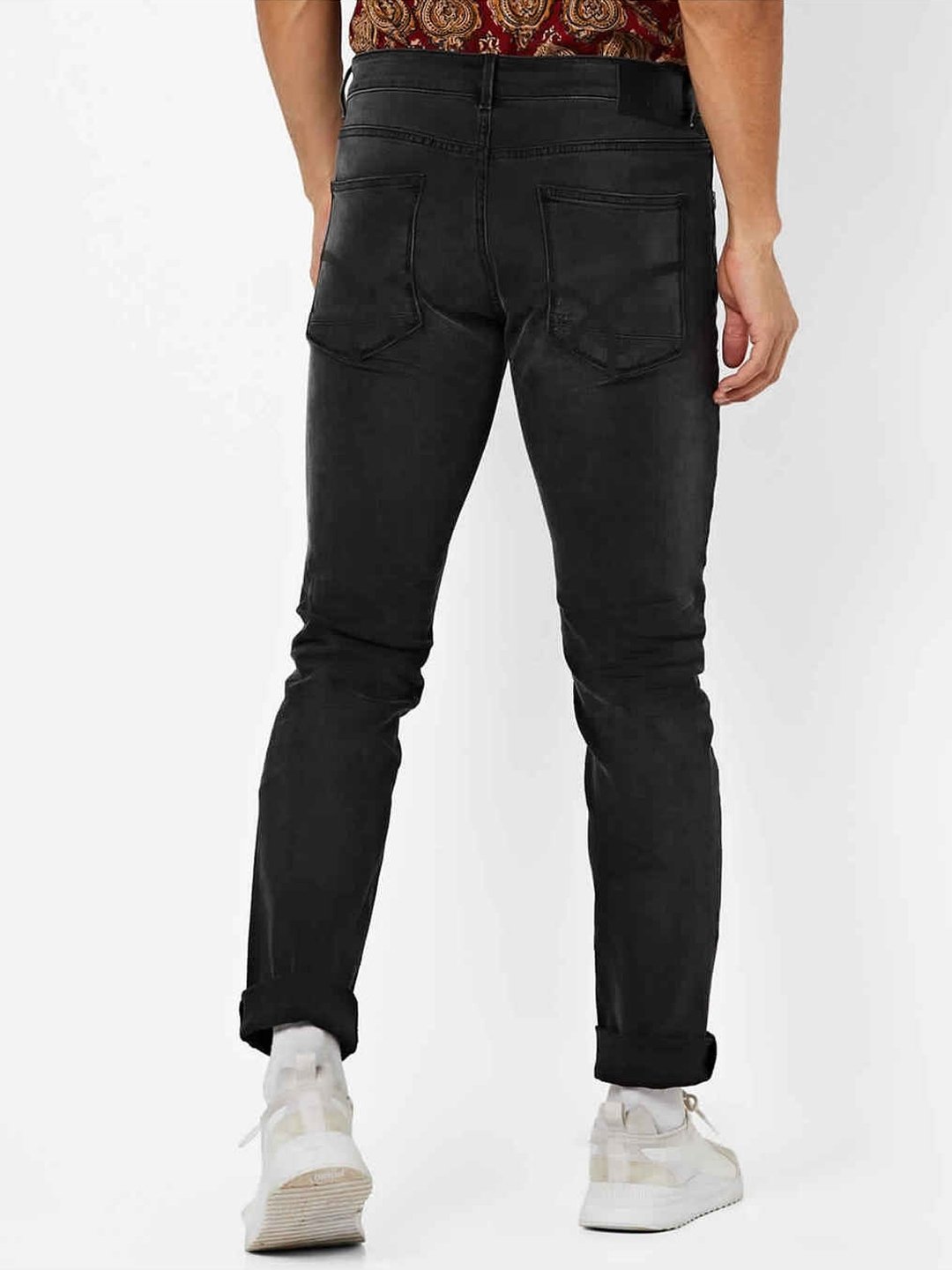 Men's Raul Carrot Fit Black Jeans