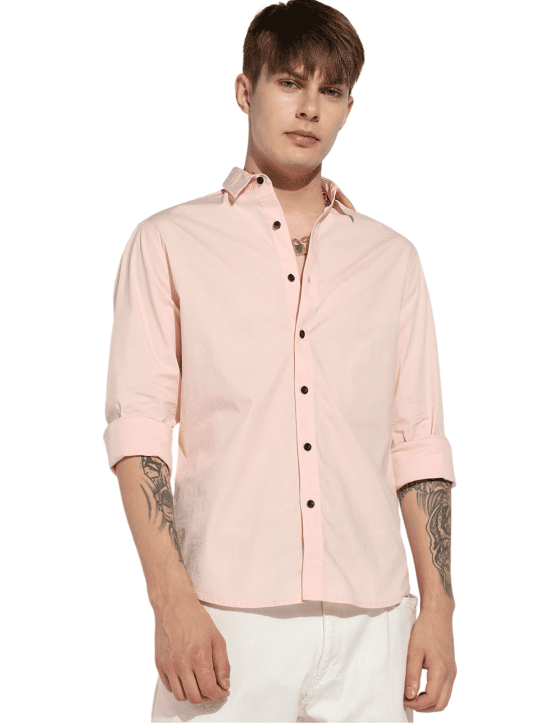 Lightweight Poplin Stretch Regular Fit Shirt