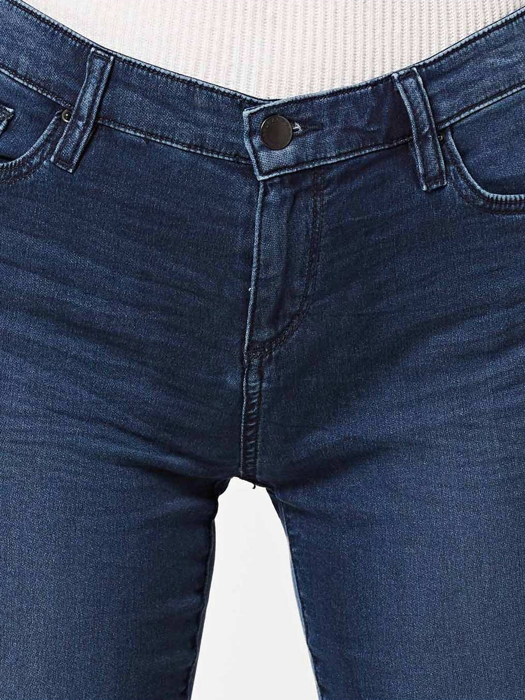 Women's medium wash skinny fit Star motion jeans