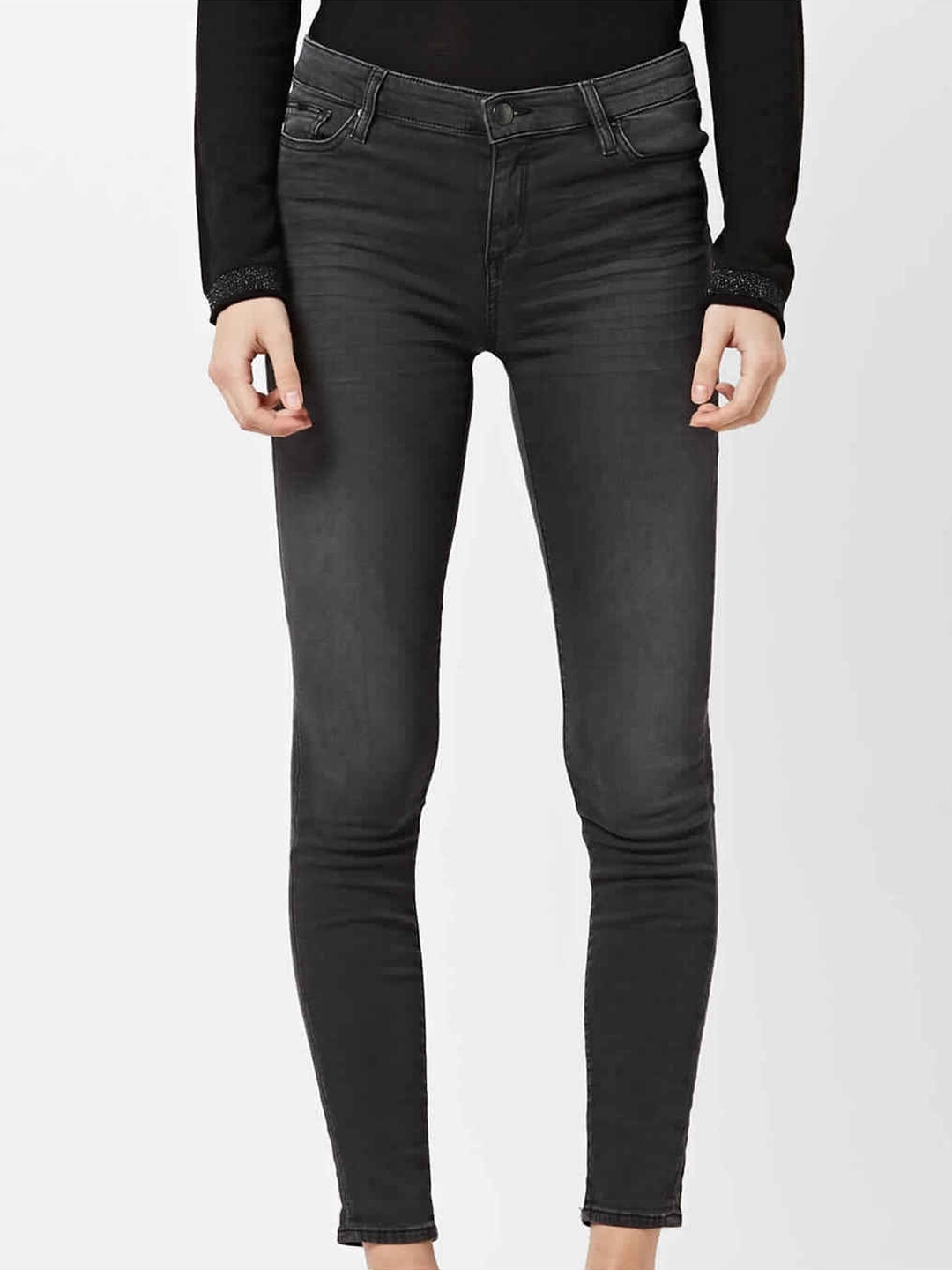 Women's Star motion mid wash skinny fit jeans
