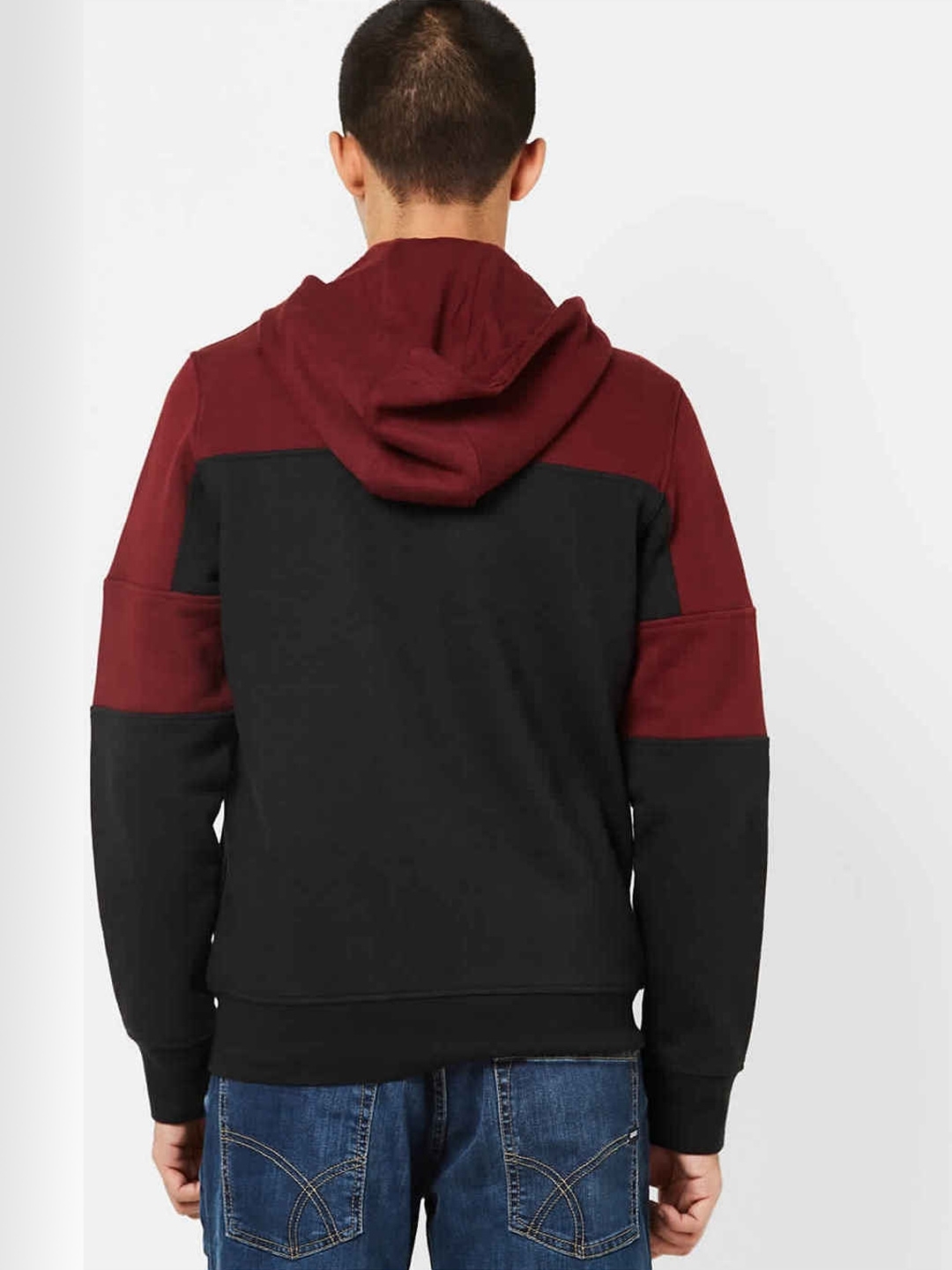 Colourblock Hooded Sweatshirt
