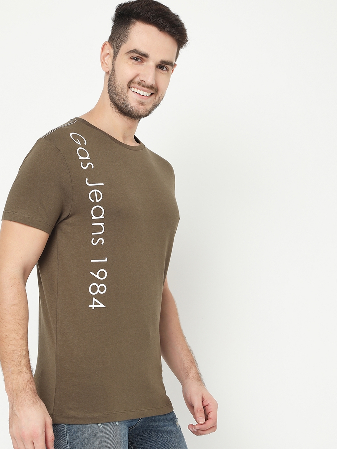 Scuba Placement Brand Print Slim Fit T-shirt