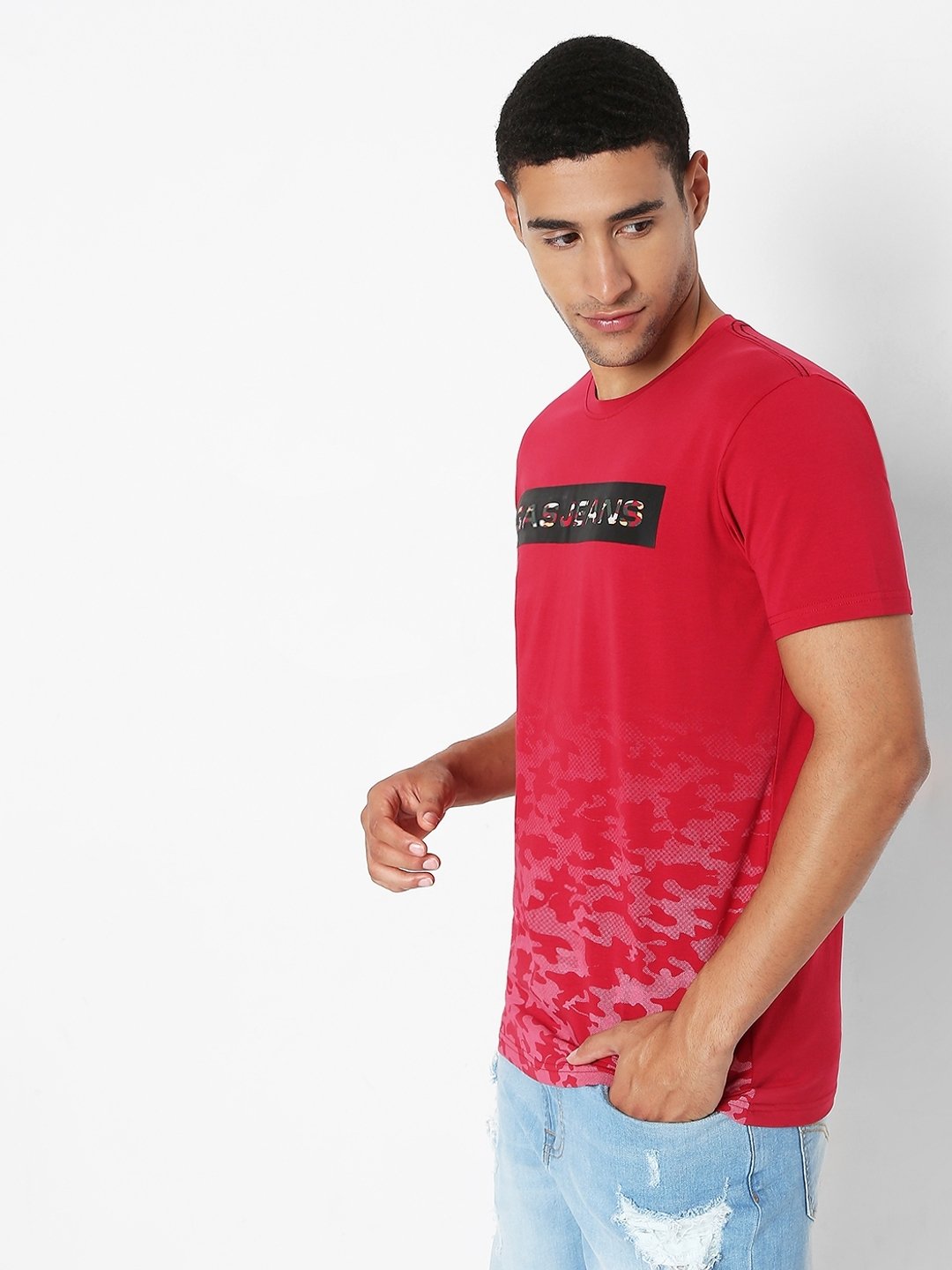 Scuba Ombre-Camo Slim Fit Crew-Neck T-shirt