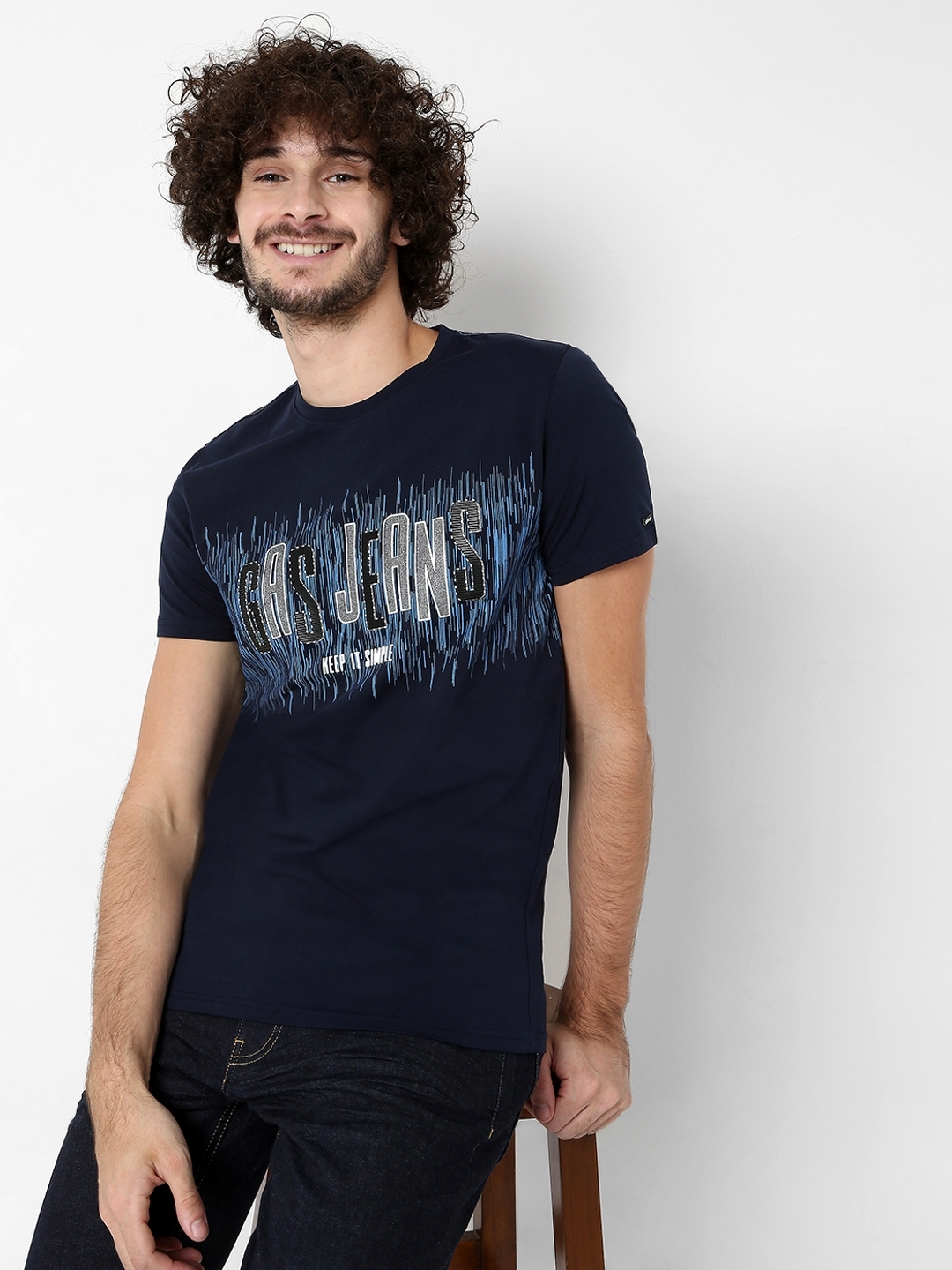 Scuba Rain Printed Slim Fit Crew-Neck T-shirt