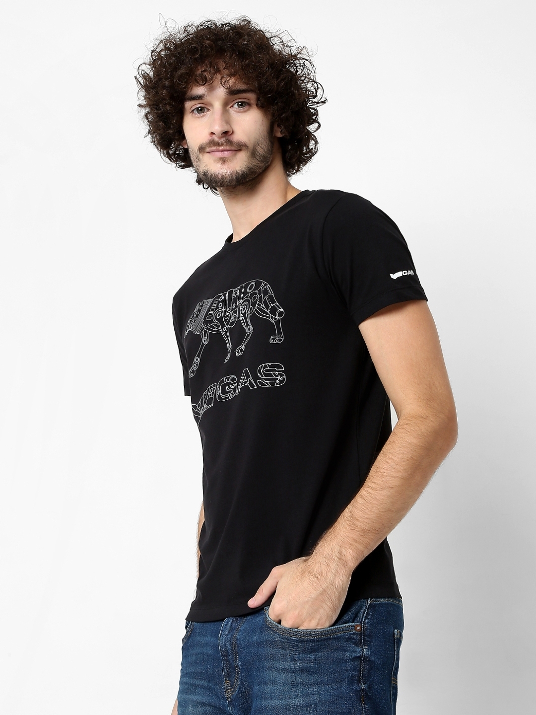 Scuba Wolf Slim Fit Crew-Neck T-shirt