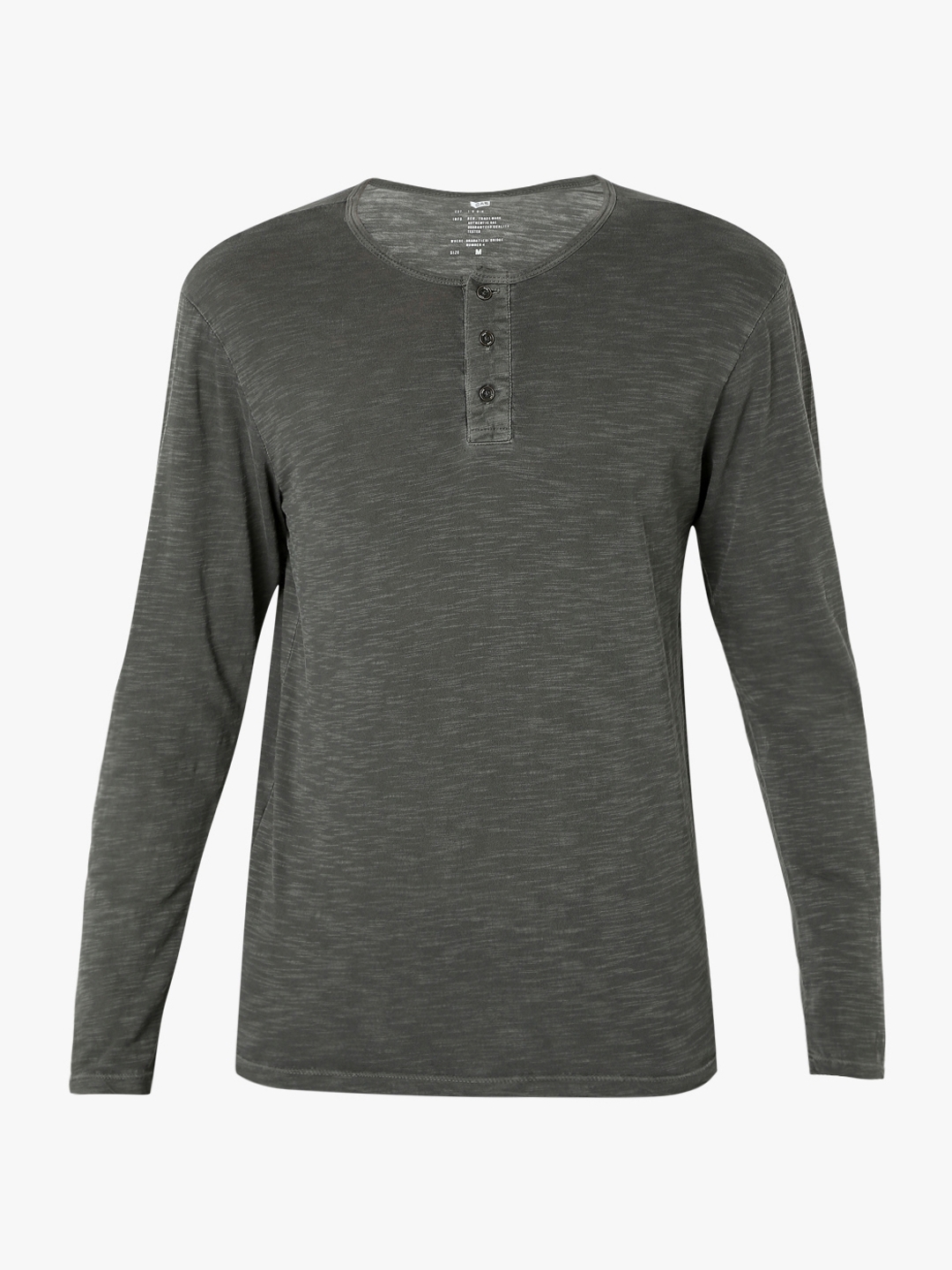 Heathered CPD Slim Fit Henley T-shirt