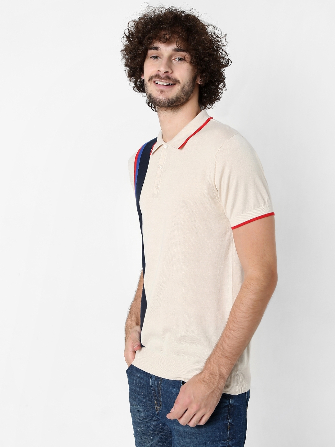 Stefan Slim Fit Striped Polo T-shirt
