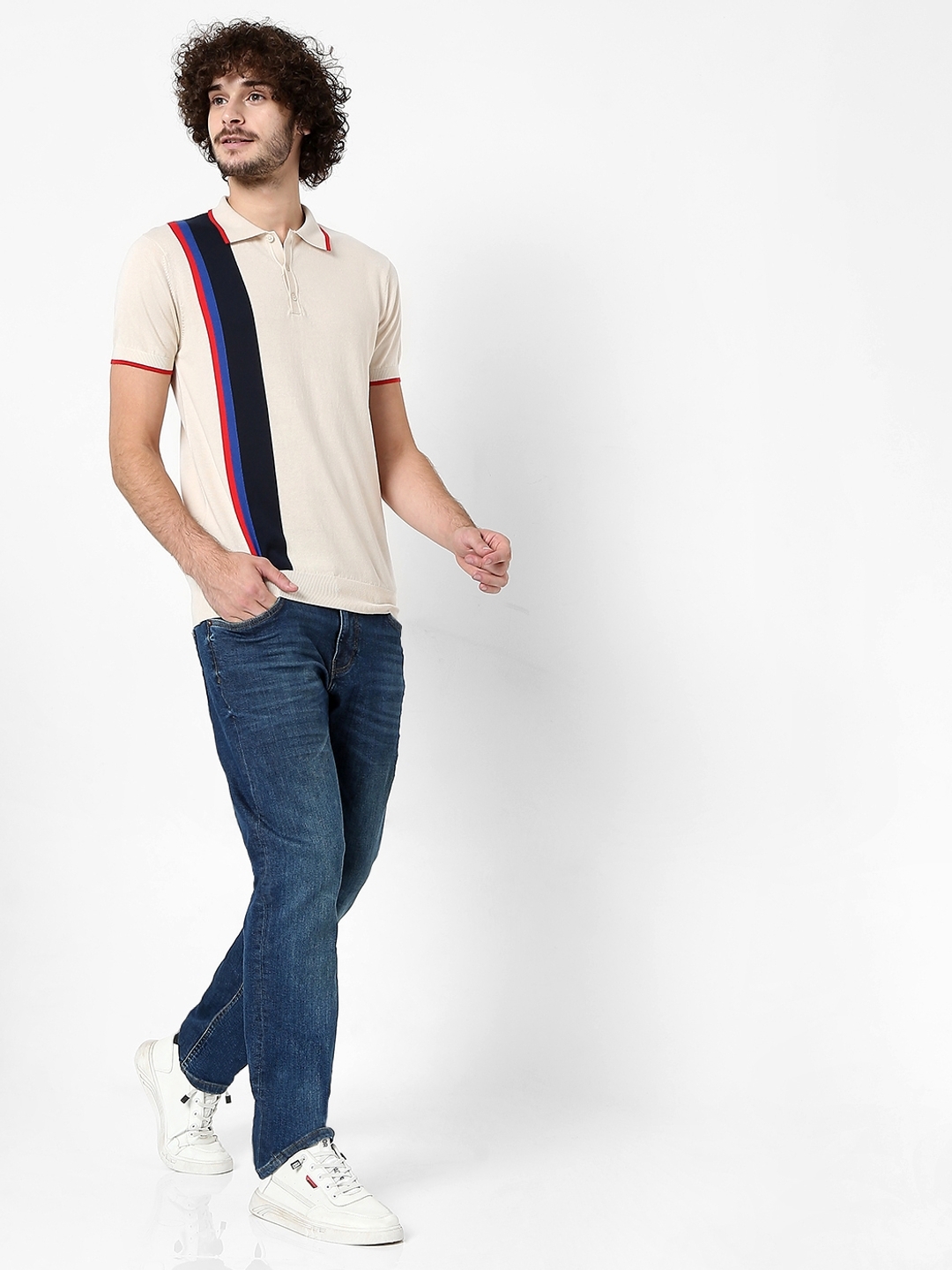 Stefan Slim Fit Striped Polo T-shirt