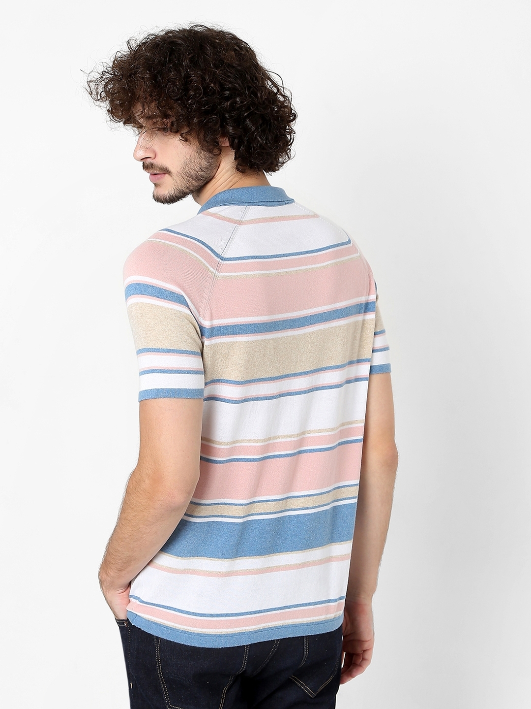 Astri Slim Fit Striped Polo T-shirt