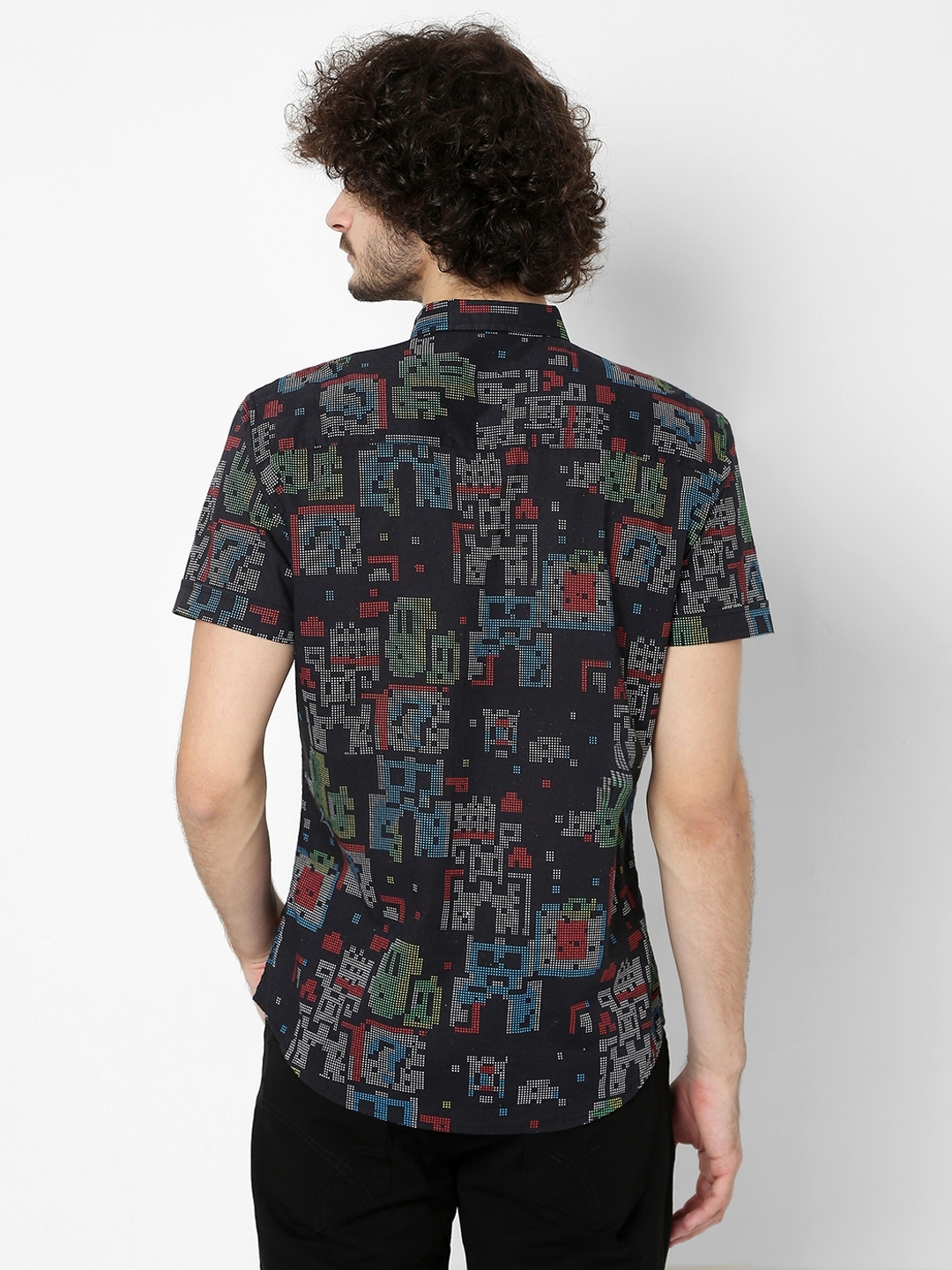 Sharp Pixel Slim Fit Shirt