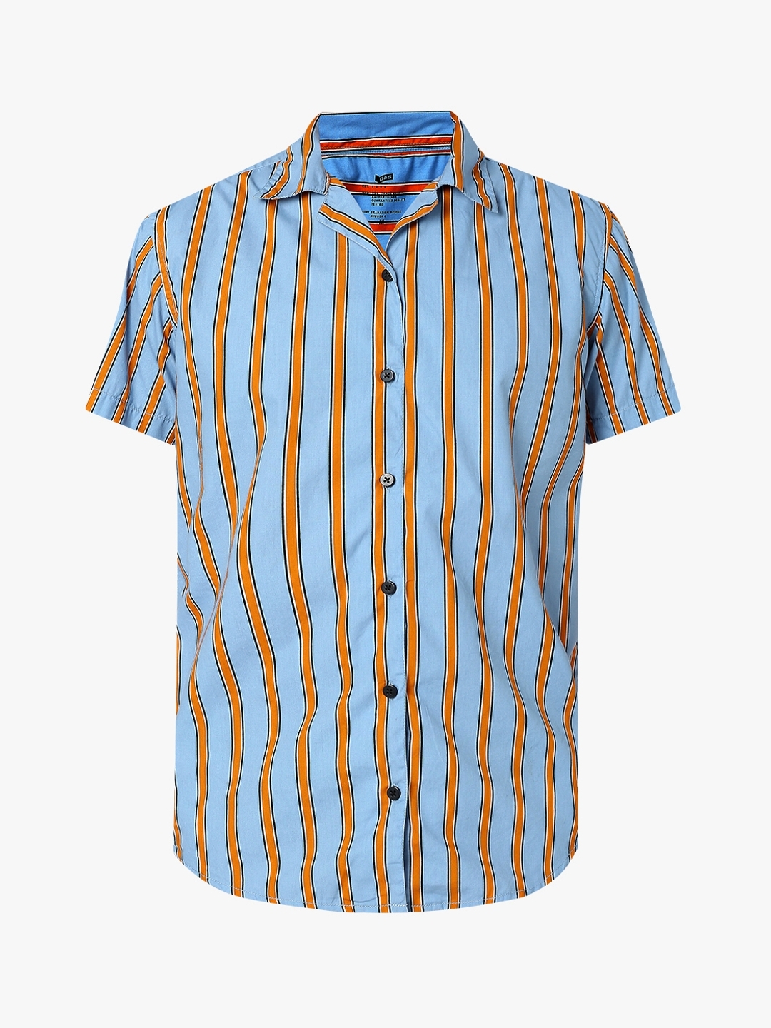 Striped Spread-Collar Slim Fit Shirt