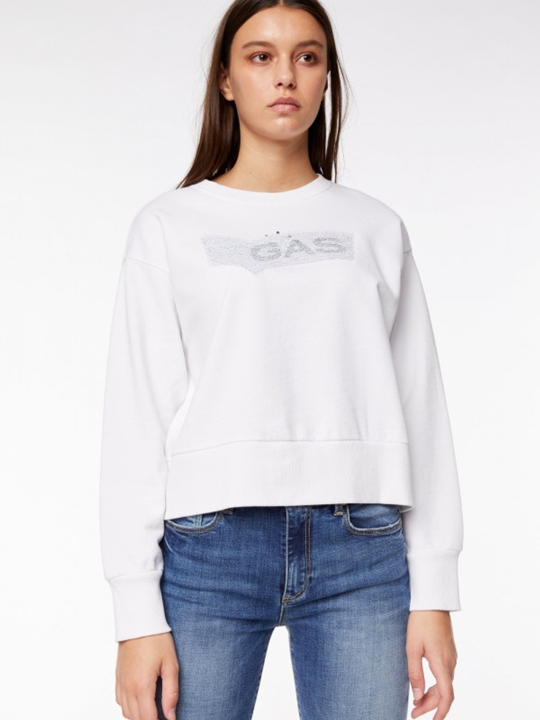 Sequinned Sweatshirt with Signature Branding