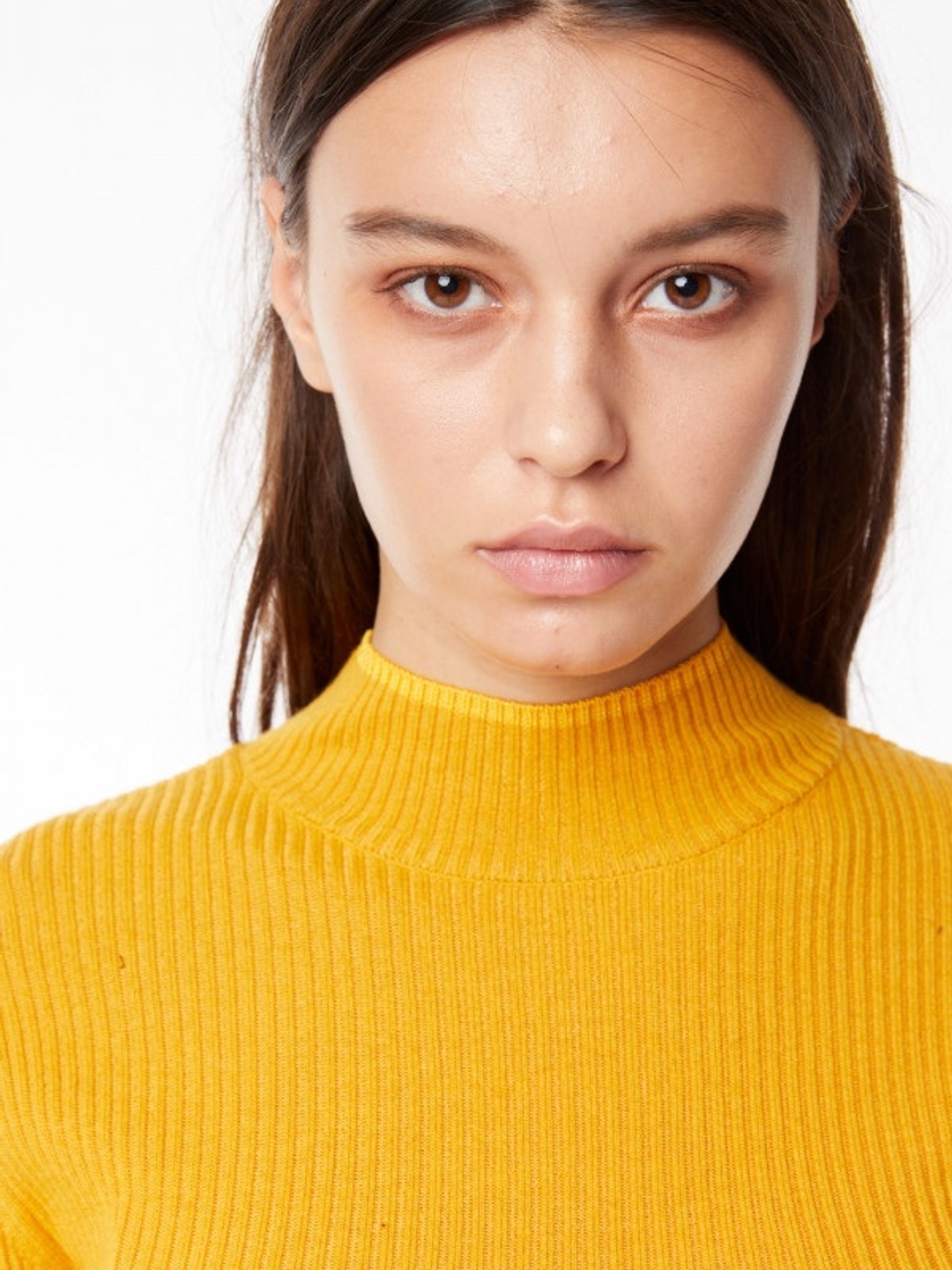 High-Neck Ribbed Pullover