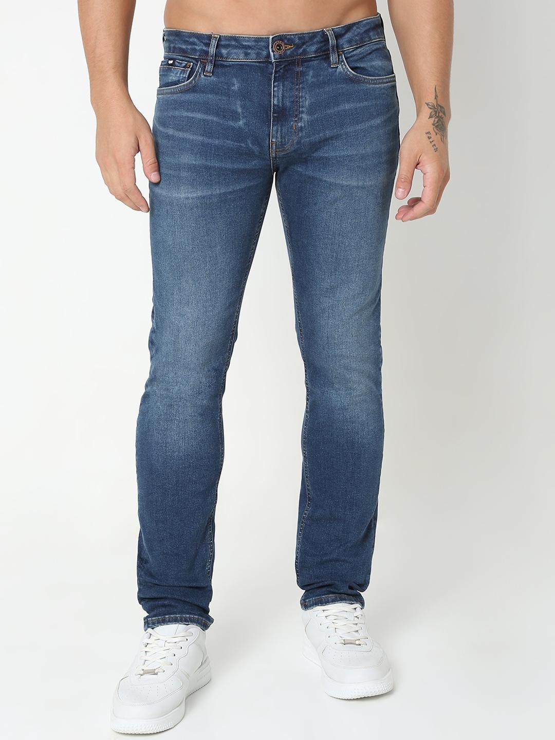 Albert Slim Fit Solid Denim