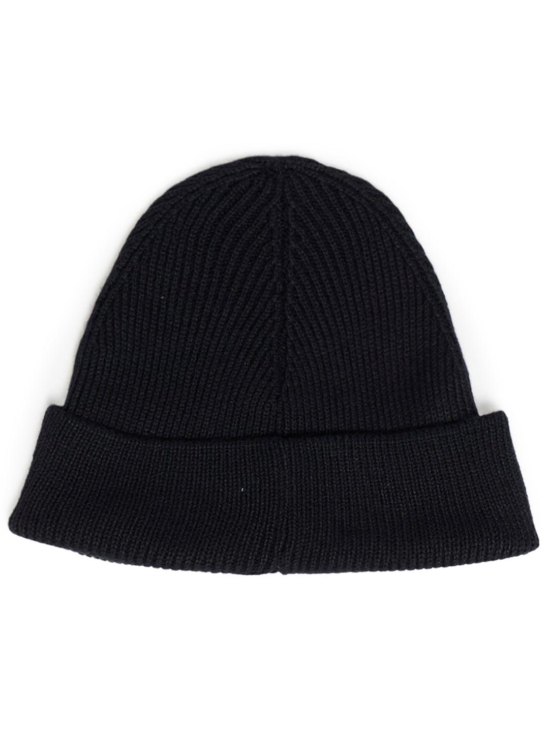 Comfy Cotton Rib Structure Varsity Beanie