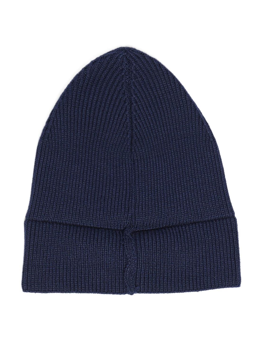 Comfy Cotton Rib Structure Varsity Beanie