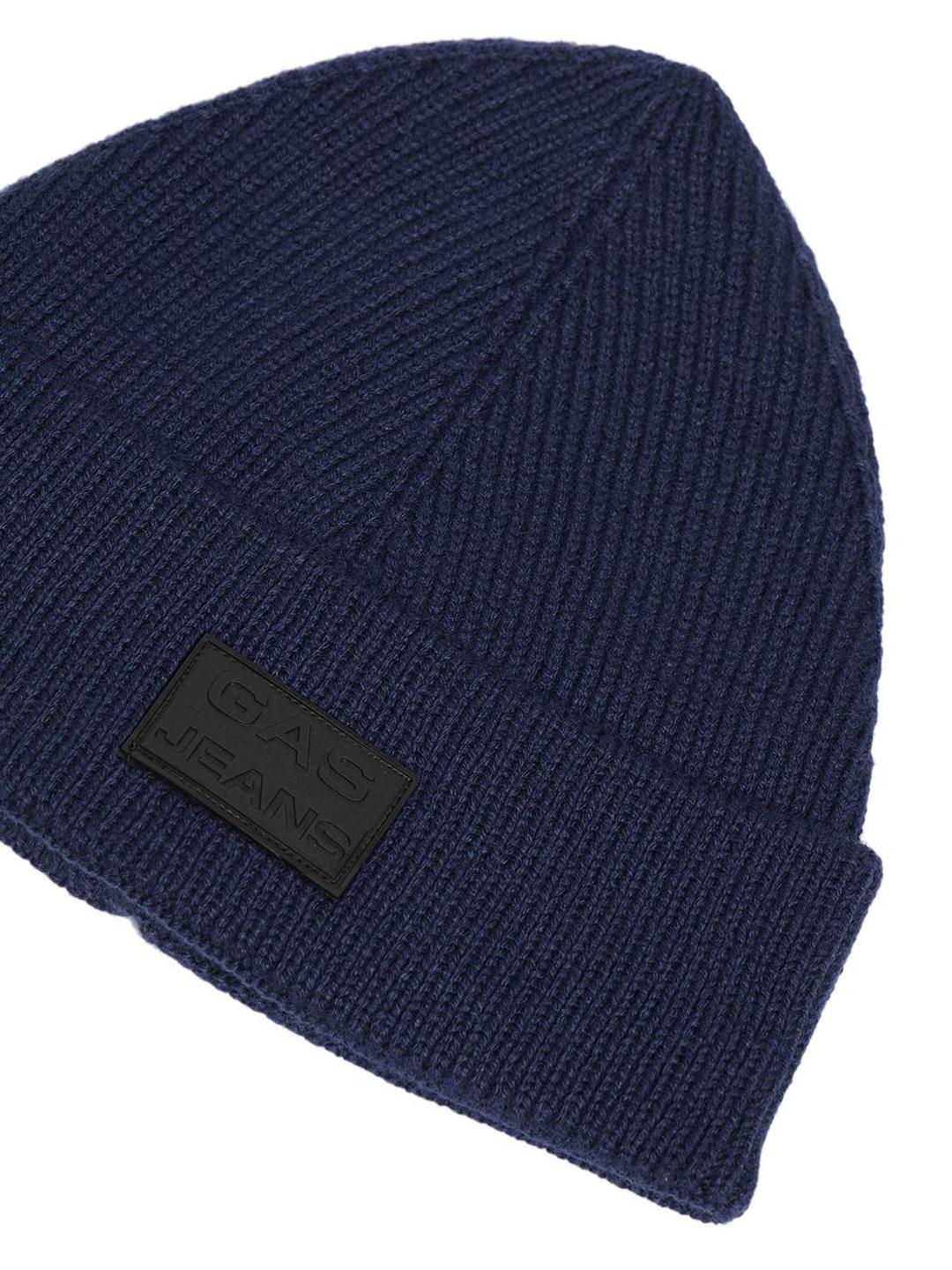 Comfy Cotton Rib Structure Varsity Beanie