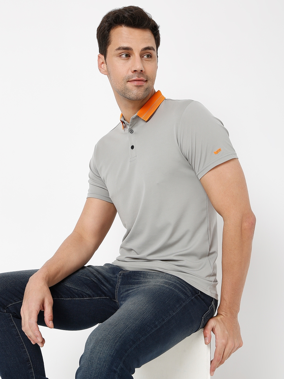 Smart Fit AGAP Paloma Grey Polo T-shirt