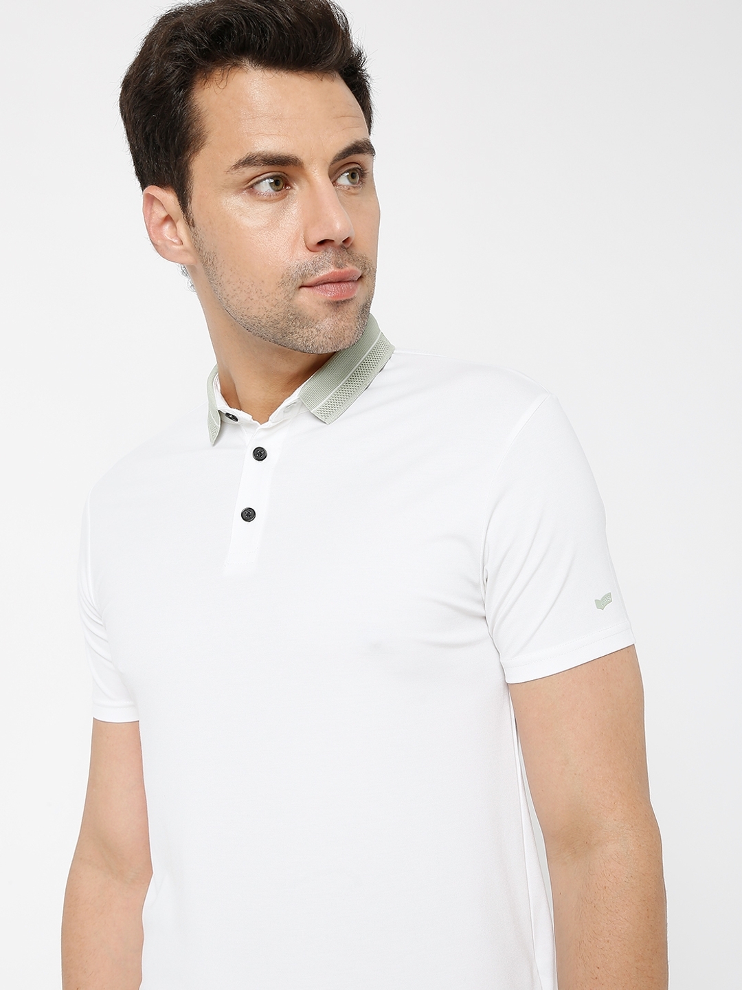 Smart Fit AGAP Cloud Dancer Polo T-shirt