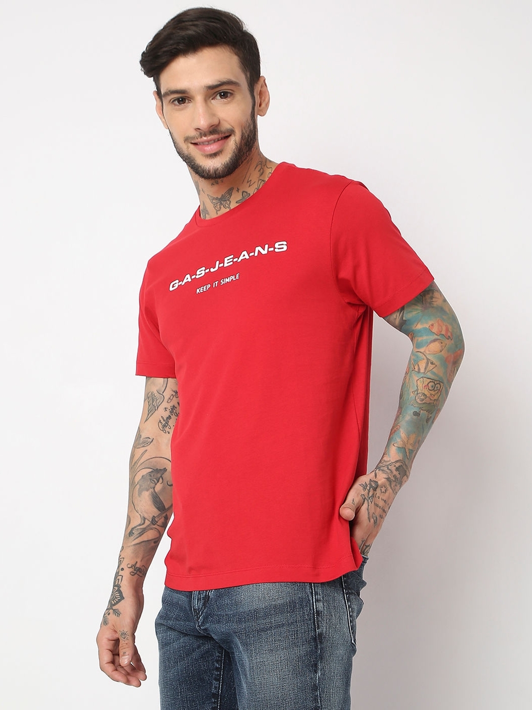 Regular Fit Half Sleeve Printed T-Shirt