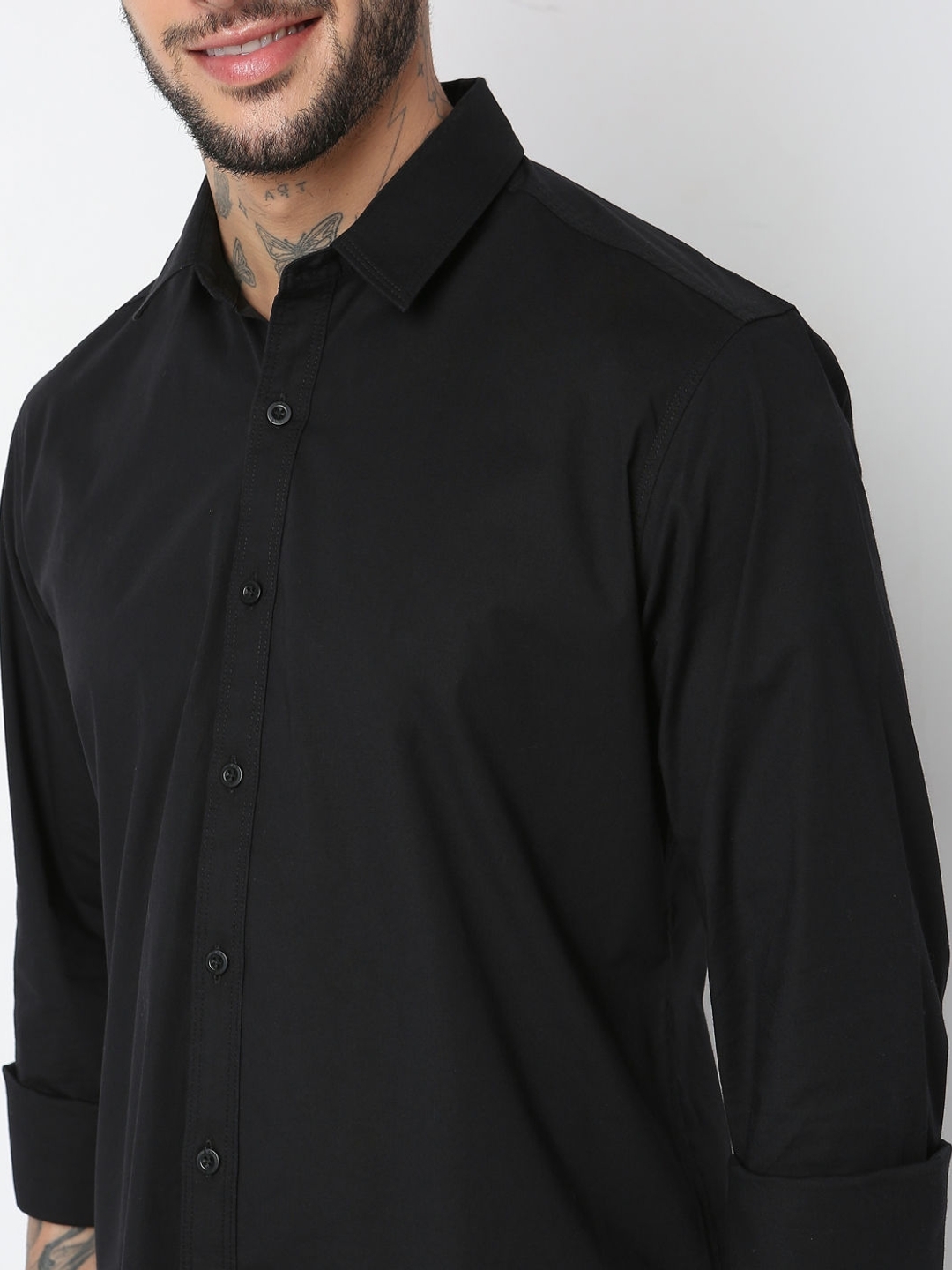 Buy Being Fab Men Regular fit Formal Shirt - Black Online at Low Prices in  India - Paytmmall.com