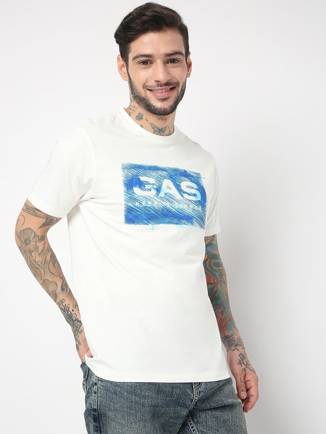 Regular Fit Half Sleeve Printed T-Shirt