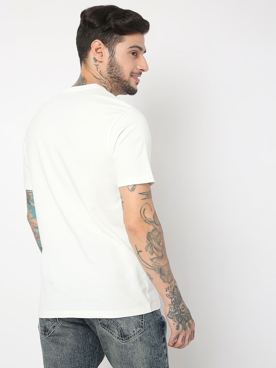 Regular Fit Half Sleeve Printed T-Shirt