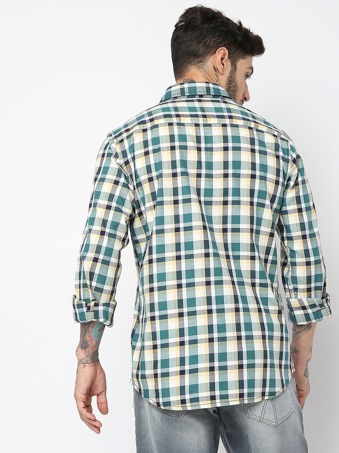 Regular Fit Full Sleeve Checks Shirts