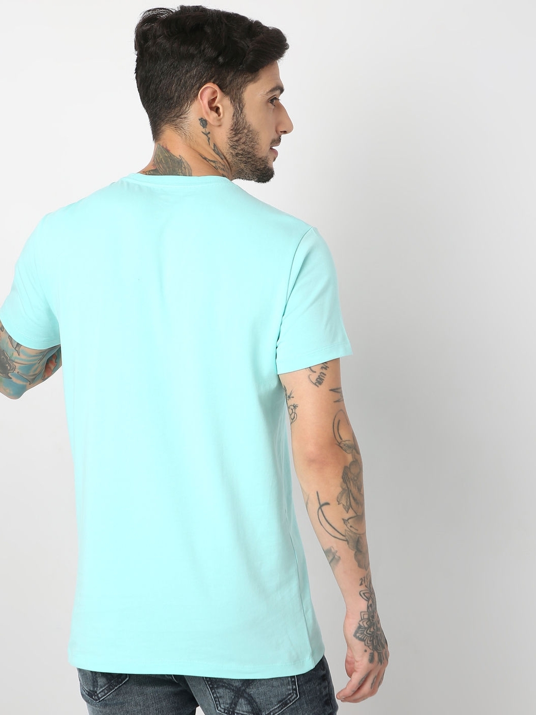 Slim Fit Half Sleeve Printed T-Shirt