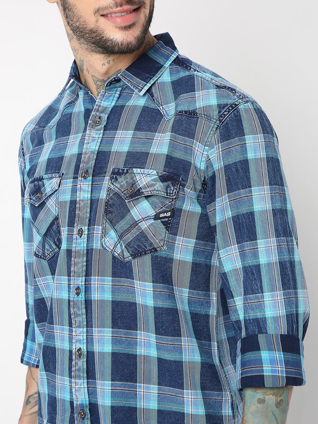 Regular Fit Full Sleeve Checks Shirts