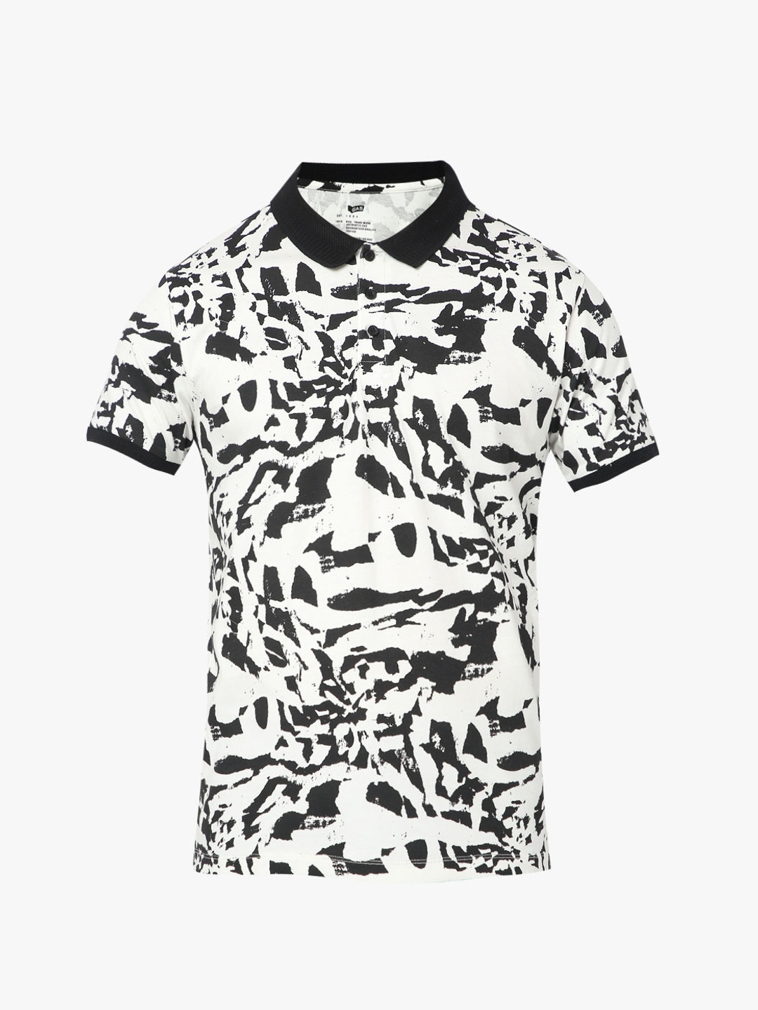 Regular Fit Half Sleeve Printed Polo T-Shirt